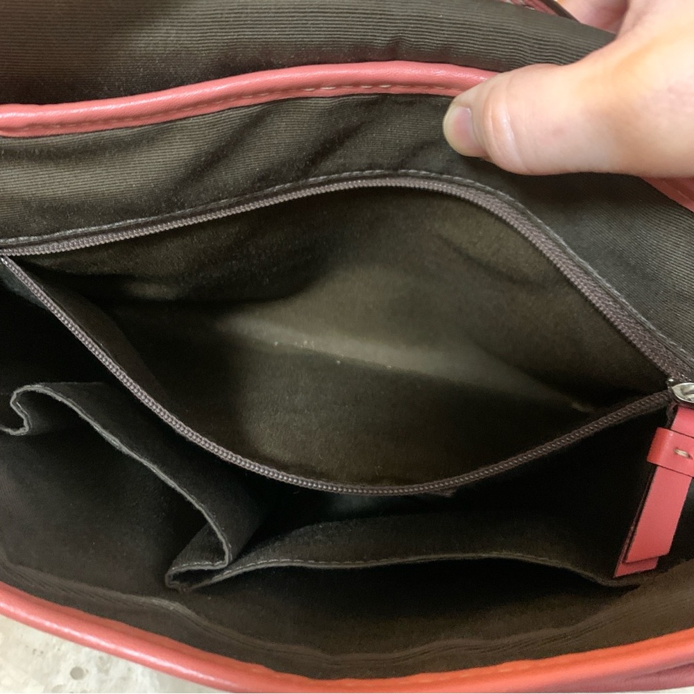 Coach Hamilton Convertible Bag Salmon Nantucket Red Pink F13957 Shoulder Satchel - Picture 11 of 16